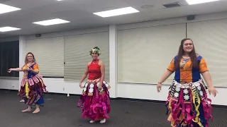 Esera sisters performing a Tuvaluan Dance