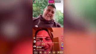 Coronavirus, siparietto tra Vieri e Totti in diretta su Instagram: "Quella è mia moglie!"