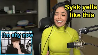 Valkyrae shows how Sykkuno yells on stream