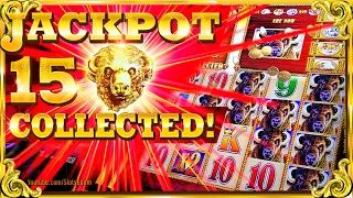 JACKPOT 15 GOLD BUFFALO HEADS COLLECTED!!! on BUFFALO GOLD COLLECTION - ARISTOCRAT SLOTS in CASINO