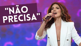 Paula Fernandes canta "Não Precisa" e anima auditório do Faustão