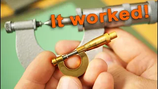 How I Made A Very Small Micrometer!