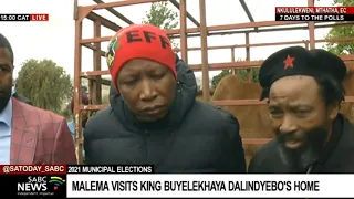 LGE 2021 I Julius Malema meets king Buyelekhaya Dalindyebo as part of his election campaign