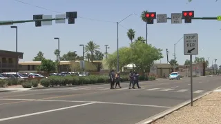 Phoenix pedestrians caught misbehaving by jaywalking right by new crosswalk