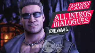 MORTAL KOMBAT XL - JOHNNY CAGE ALL INTROS DIALOGUES✔️4K ᵁᴴᴰ 60ᶠᵖˢ PS5