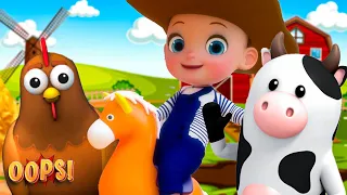 Old MacDonald Had a Farm, Wheels On The Bus + More Nursery Rhymes & Kids Songs | Oops!