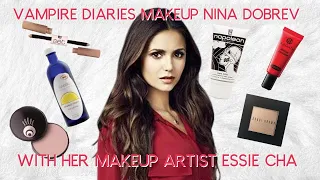 Vampire Diaries Makeup Nina Dobrev with Her Makeup Artist Essie Cha on set | Spa Skin and Beauty