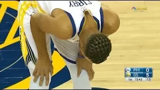 Nov 11, 2017 | Stephen Curry Gets A Leg Injury During Sixers vs Warriors Game! | 2017-18 NBA Season
