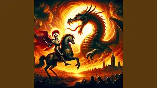 The legend of St George and the fight with the dragon