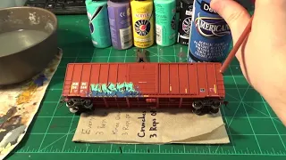 Painting Realistic Graffiti On Model Trains!