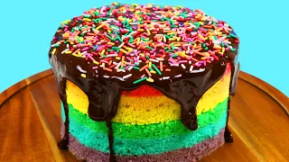 How to Make a Beautiful & Delicious Rainbow Cake | Fun & Easy DIY Desserts to Try at Home!