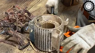 Restoration Broken Old 1HP 220v Pump | Perfect Recovery Skill