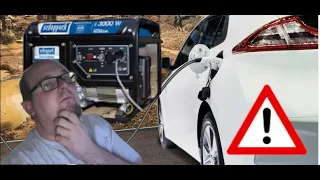 Can you Charge your Elektric Car with a Generator? / Kann man sein E-Auto mit Generator laden?