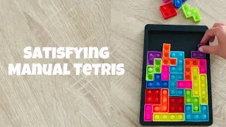 Manual tetris satisfying adult playing