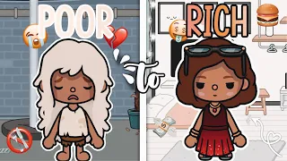 💔 POOR to RICH 💸 *with my voice 🎤* || Toca Boca Roleplays 🐚🫧