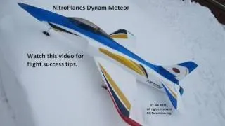 NitroPlanes Meteor 125 MPH jet with flight success tips.