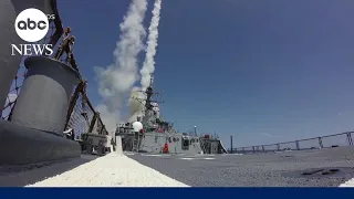 US Navy destroyers shoot down missiles, drones from Yemen | GMA