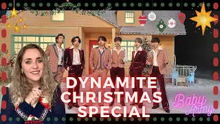 CHRISTMAS EVERYWHERE!🎄| FIRST REACTION "BTS (방탄소년단) 'DYNAMITE' CDTV Live! Live! CHRISTMAS SPECIAL "