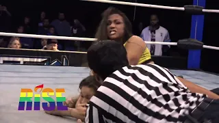 Kylie Rae  Crossface on Mercedes Martinez