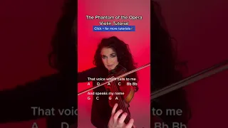The Phantom of the Opera, Violin Tutorial by Susan Holloway