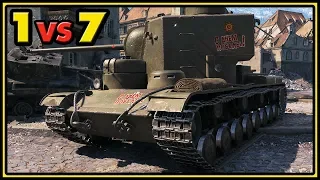 KV-5 - 12 Kills - 1 vs 7 - World of Tanks Gameplay