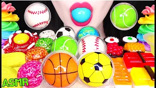 ASMR BASKETBALL GUMMY, BASEBALL GUMMY, TENNIS BALL GUMMY JELLY 농구공 젤리, 야구공 젤리 먹방 JANE ASMR 제인