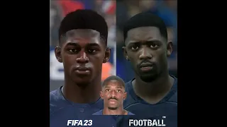 FIFA 23 vs eFootball 2023 France National Team Player Faces Comparison