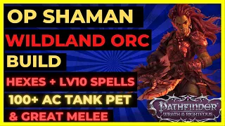 PF: WOTR - The OP ORC - WILDLAND SHAMAN: HEXES, 100+ AC PET, LV10 SPELLS & Great Melee!