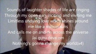 Beatles Across the Universe with lyrics(Outtake)