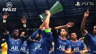 FIFA 22 - Paris SG vs. Barcelona UECL FINAL Full Match. | PS5 Gameplay [ 4K HDR ]