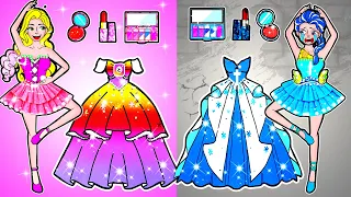 [🐾paper dolls🐾] Poor Rapunzel Sister Good and Bad Frozen Elsa | Rapunzel Family Compilation 놀이 종이