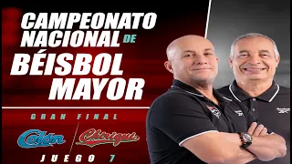 Colón vs Chiriquí | Juego 7 de la Serie Final del Béisbol Mayor 2024