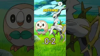 rowlet v/s arceus || who will win????