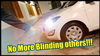 How To Properly Adjust Headlights On A Hyundai i20 1minute Job!!