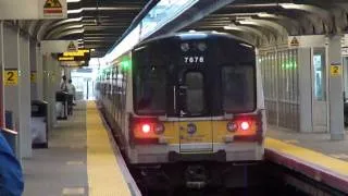 MTA Long Island Railroad  Jamaica Center Action and a Brooklyn Terminal Atlantic Avenue bound M7 Train leaving Nostrand Avenue