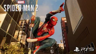 Marvel's Spider-Man 2: Physics Based Web-Swinging | Swing Assist Off  - No Hud