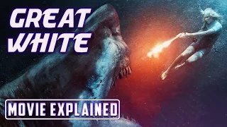 Great White (2021) Movie Explained in Hindi Urdu | Shark Survival Movie Explained