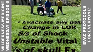 WIlderness Medicine  Wednesday Ep 6 Evac Protocols