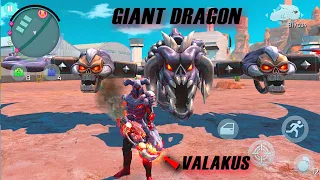 GANGSTAR VEGAS - GIANT METAL DRAGON / BALTHAZAR MAX LEVEL & FLAMETHROWER VALAKUS