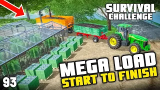 MEGA LOAD! RAW PRODUCT TO CONSUMER | Survival Challenge | Farming Simulator 22 - EP 93