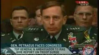 General Petraeus Heckled  " Bring Them Home"  during Hearing
