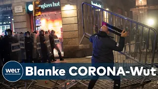 CORONA-RANDALE: Gewalt bei Covid-19-Demos in Spanien