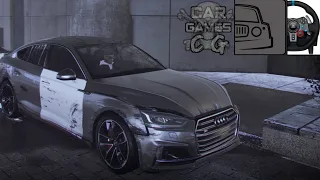 Rebuilding Old Car Need For Speed heat AUDI S5 SPORTBACK (SteeringWheel LogitechG29)GamePlay