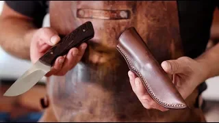 Making a leather knife sheath tutorial