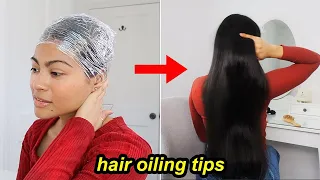 Hair Oiling Secrets For Extreme Hair Growth | Hair growth tips🌷