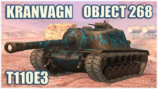 Kranvagn, Object 268 & T110E3 • WoT Blitz Gameplay