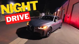 Unleash the Power of Electric: Night Drive in the 2023 BMW i4 eDrive35