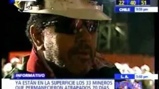 Es rescatado el último minero, Luis Urzúa