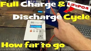 How far to charge and discharge a LiFePO4 cell. Testing the full Charge and Discharge Curves.