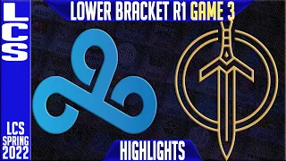 C9 vs GG Highlights Game 3 | Lower Round 1 LCS Playoffs Spring 2022 | Cloud9 vs Golden Guardians G3
